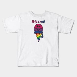 Bicexual BIce Cream Cone Kids T-Shirt